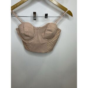 Marciano Womens Brown Tube‎ Corset Sleeveless Crop Top Women